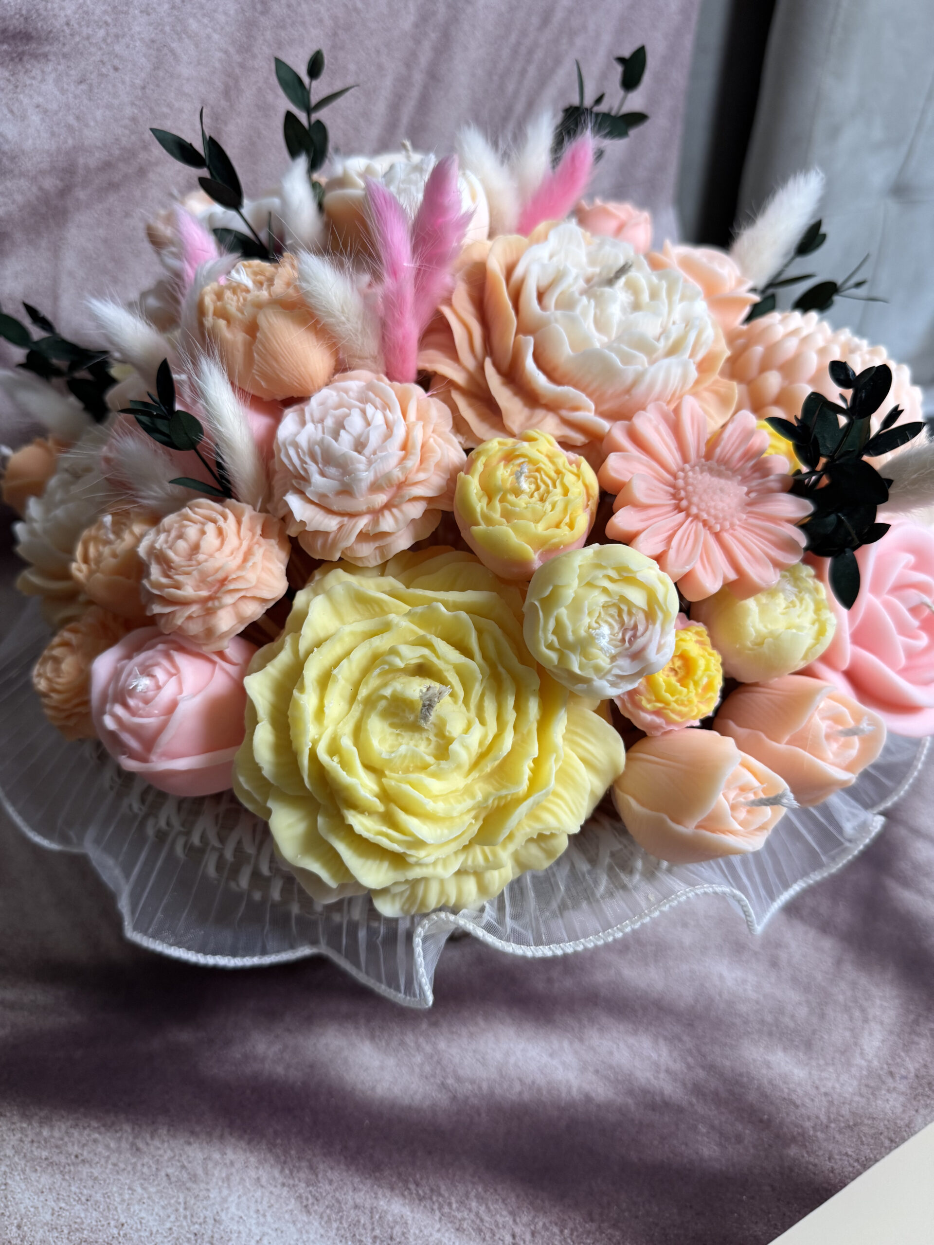 Coș aranjament floral - imagine 2