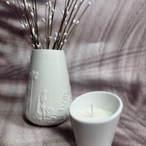 Lumânare Parfumată din Ceară de Soia – Liniște în Formă Pură