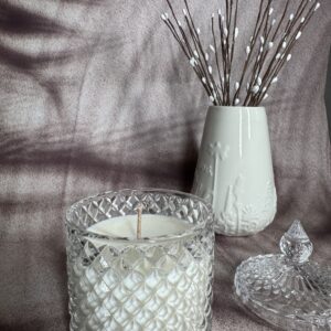 Lumânare Parfumată în Bombonieră de Sticlă