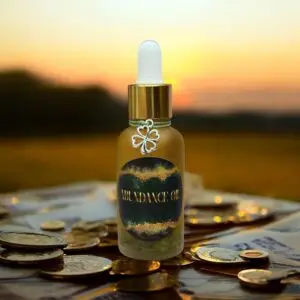🌞 Ulei Ritualizat pentru Abundență – Prosperitate, Magnetism și Energie de Lux