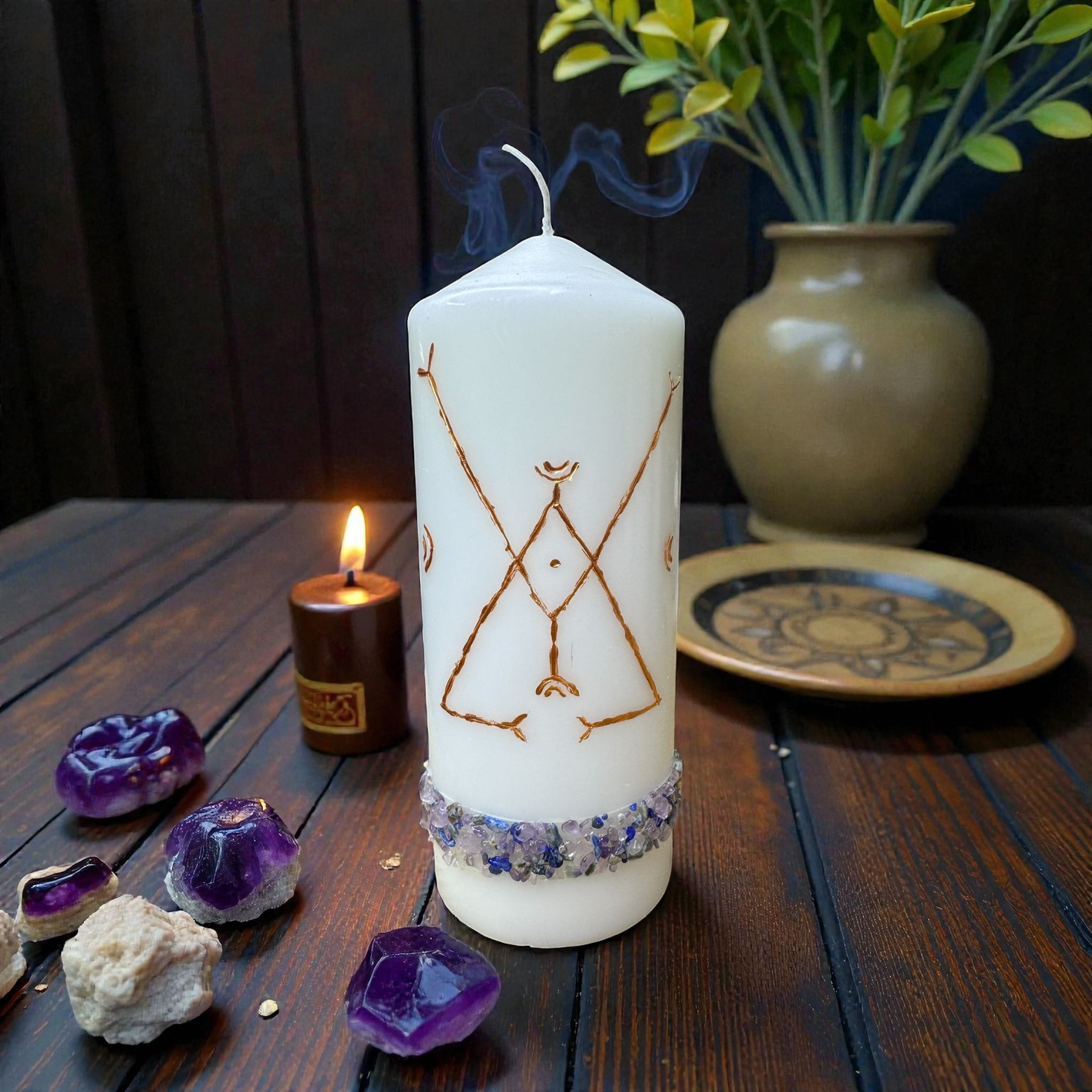 Lumânare Ritualizată pentru Meditație & Conectare Spirituală