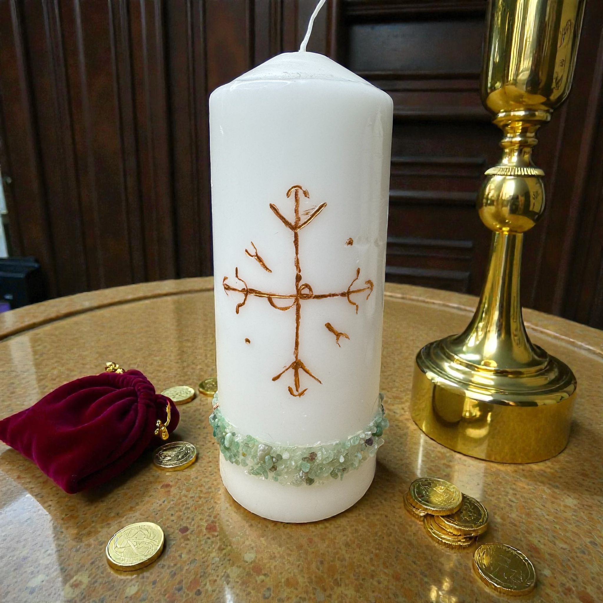 lumânare Ritualizată pentru Abundență & Prosperitate